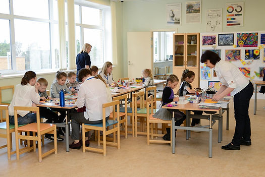 English lesson in a Russian kindergarten